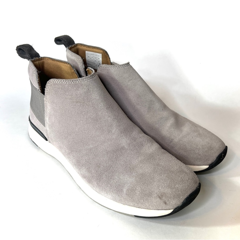 Vionic Cece sneaker booties gray suede/8
